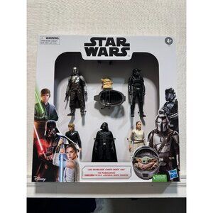 Star Wars Action Figure Set Luke Skywalker Darth Vader Rey Mandalorian The Child